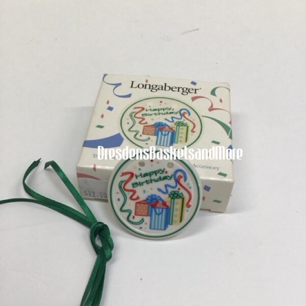 Happy Birthday Longaberger Tie On