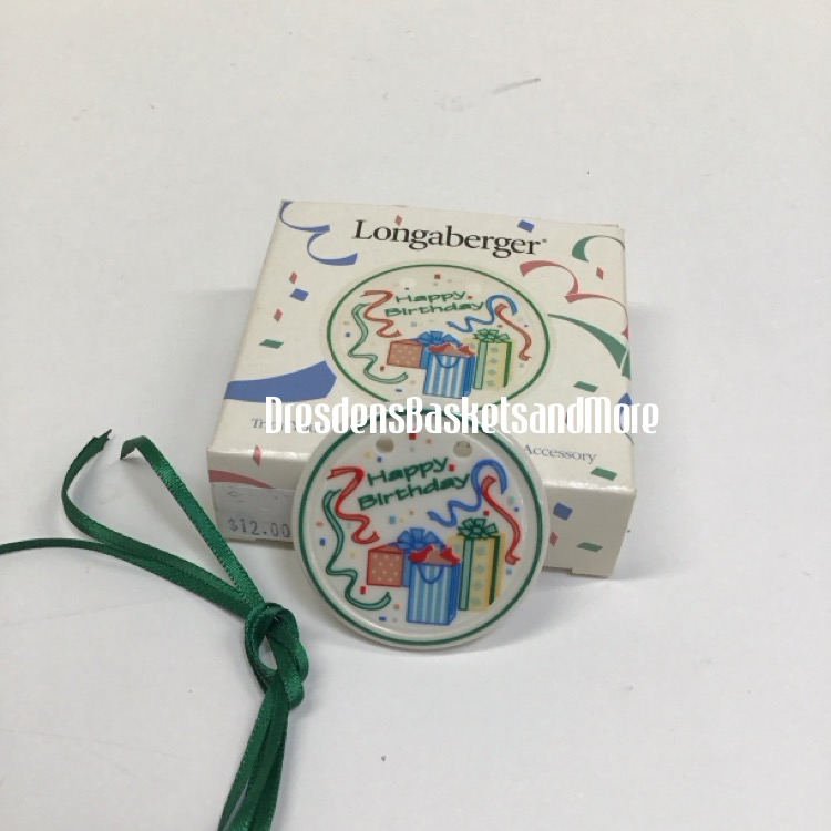 Happy Birthday Longaberger Tie On