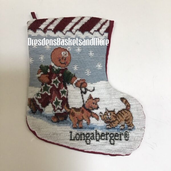 Longaberger Small Fabric Stocking