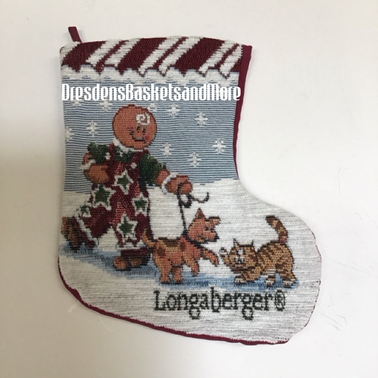 Longaberger Small Fabric Stocking