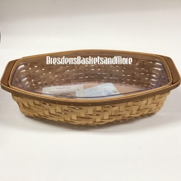 Longaberger 2006 Heartwood Bread Basket w/ Hard Protector