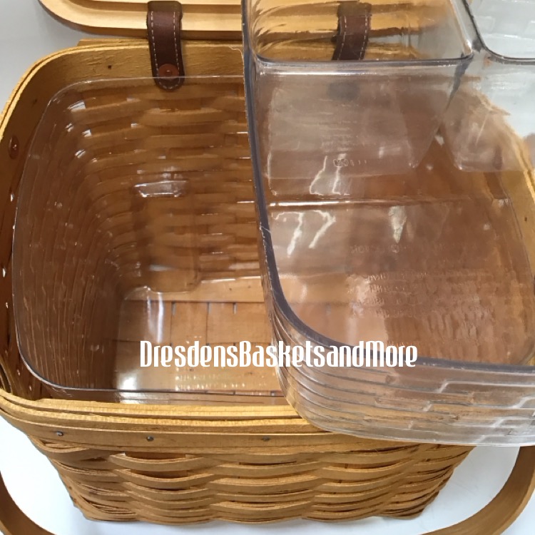 Longaberger 2000 Weekender Basket w/ Divided Protectors*