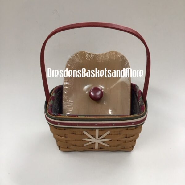 Longaberger 2009 Holiday Helper Treats Basket Combo w/ Lid*