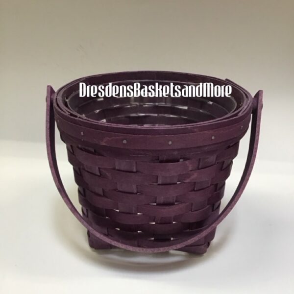 Longaberger 2010 Summer Brights Purple 7" Measuring Basket w/ Protector
