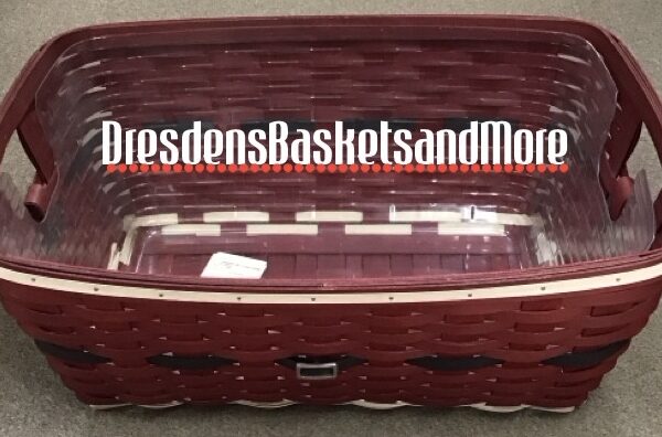 Longaberger 2013 Santa Belly Small Laundry Basket w/ Protector*