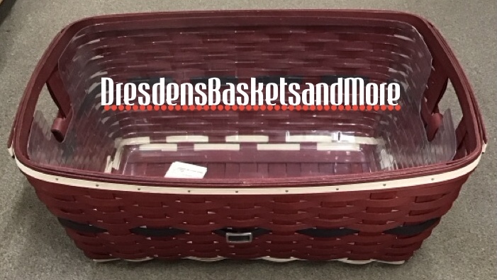 Longaberger 2013 Santa Belly Small Laundry Basket w/ Protector*