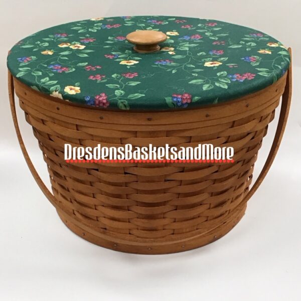 Longaberger 1995 Hostess Sewing Basket w/ Divided Protectors & Lid*