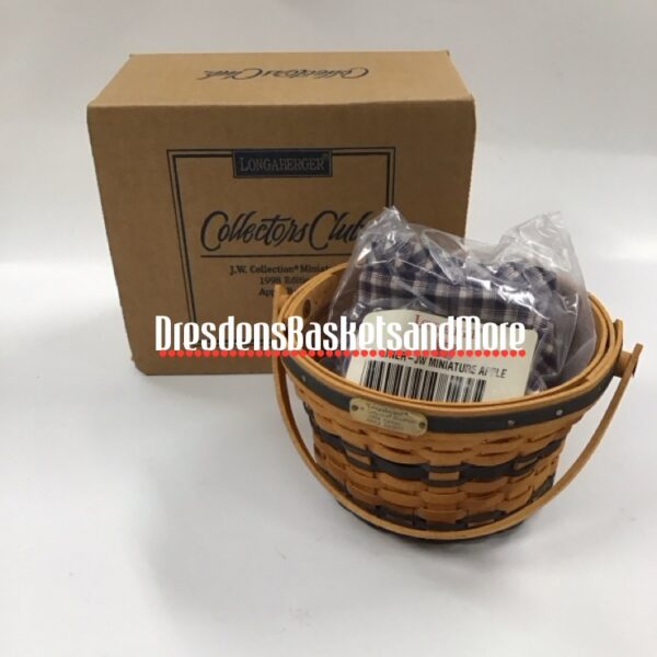 Longaberger 1998 Miniature Apple Basket Combo NIB