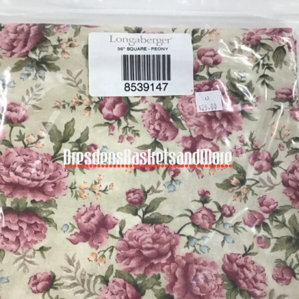 Peony Longaberger 36" Fabric Square