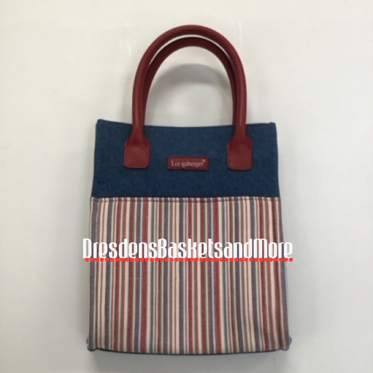 Market Stripe/Denim Tote Bag