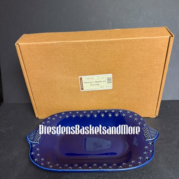 Longaberger Proudly American Platter NIB