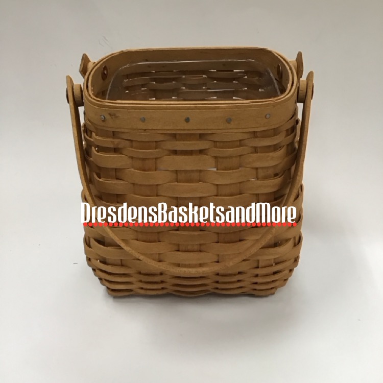 Longaberger 2003 Tiny Tote Basket w/ Protector*