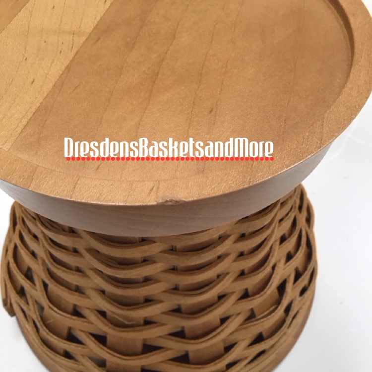 Longaberger 2006 Woven Pedestal Base W/ Charger & Shallow Bowl Basket*