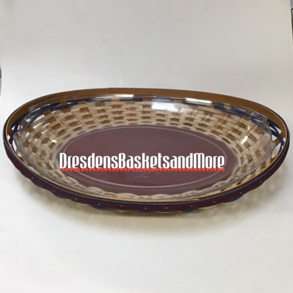 Longaberger 2009 American Celebrations Swoop Tray Basket w/ Protector