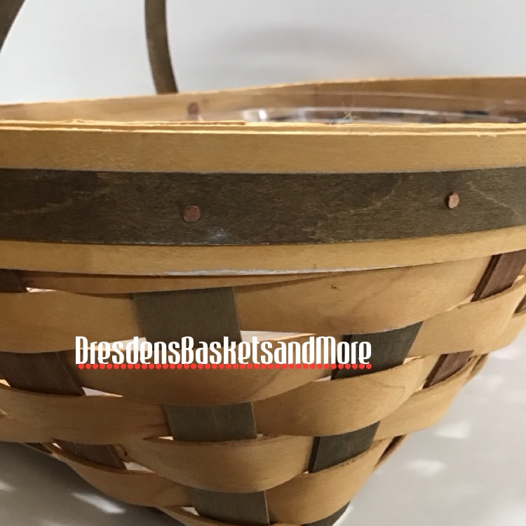 Longaberger 2007 American Craft Traditions Medium Oval Gathering Basket w/ Protector*