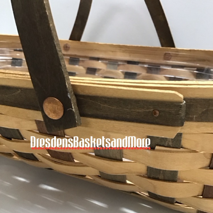 Longaberger 2007 American Craft Traditions Medium Oval Gathering Basket w/ Protector*