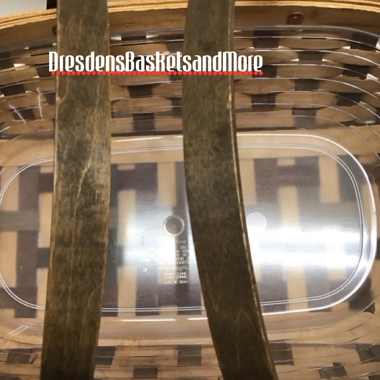 Longaberger 2007 American Craft Traditions Medium Oval Gathering Basket w/ Protector*