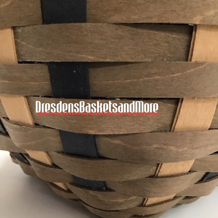 Longaberger 2014 Khaki Check All Things Basket w/ Protector & Lid