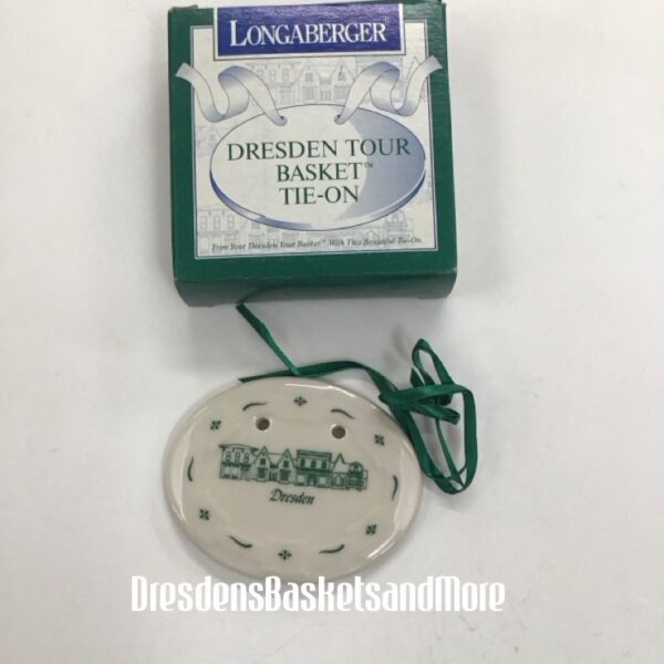 Longaberger Dresden Tour Green Tie On NIB