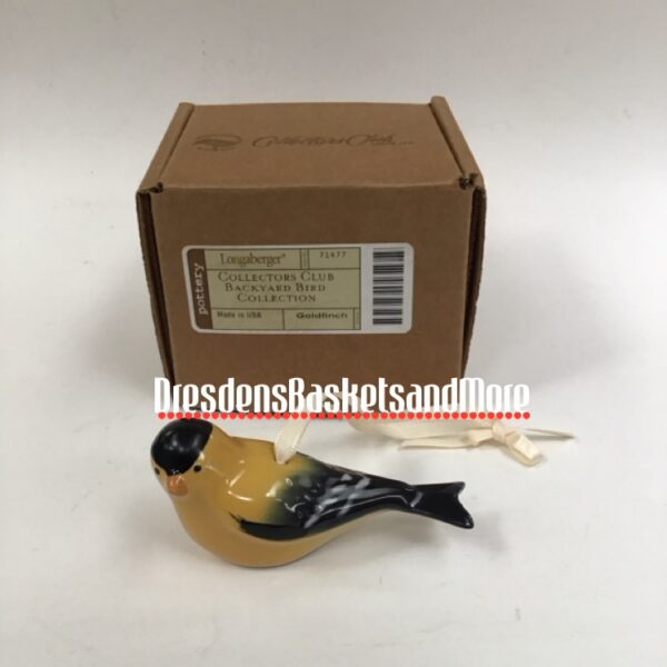 Longaberger Collectors Club Goldfinch NIB