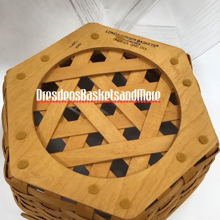 Longaberger 2000 12” Generations Basket w/ 2 Protectors