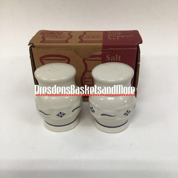 Longaberger Classic Blue (92-01) Salt & Pepper Shakers NIB