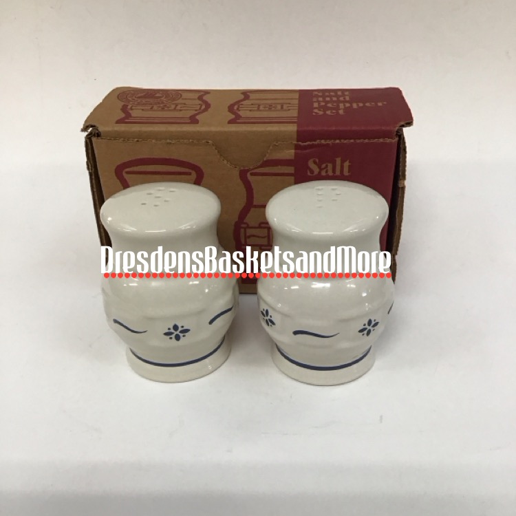 Longaberger Classic Blue (92-01) Salt & Pepper Shakers NIB