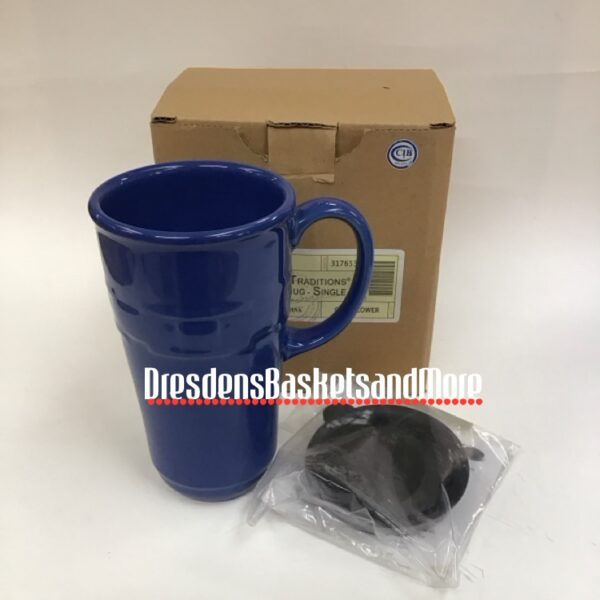 Longaberger Cornflower Travel Mug NIB