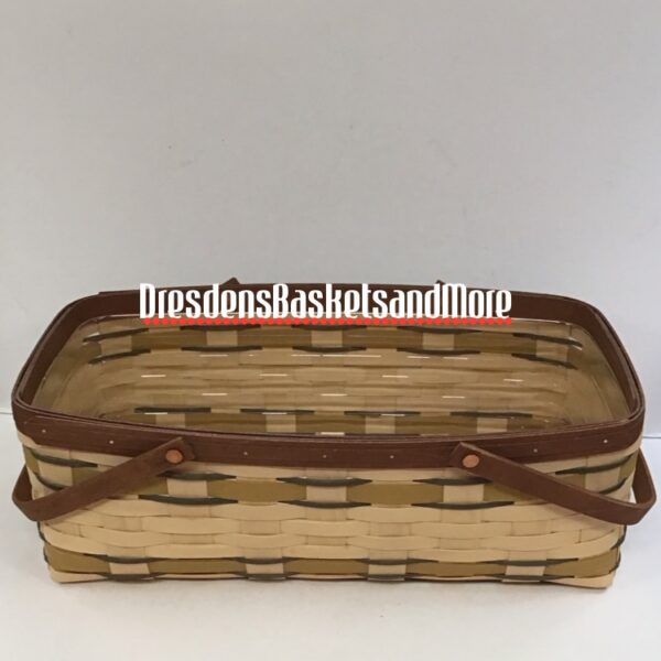 Longaberger 2011 Golden Fields Long Market Basket w/ Protector*