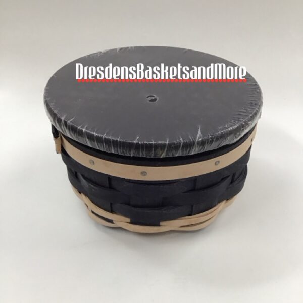 American Round 2011 Longaberger Navy Basket with Lid*