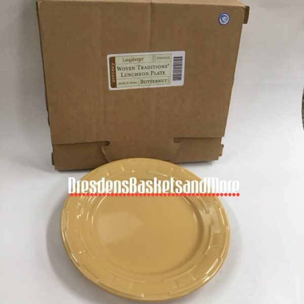 Longaberger Butternut Luncheon Plate NIB