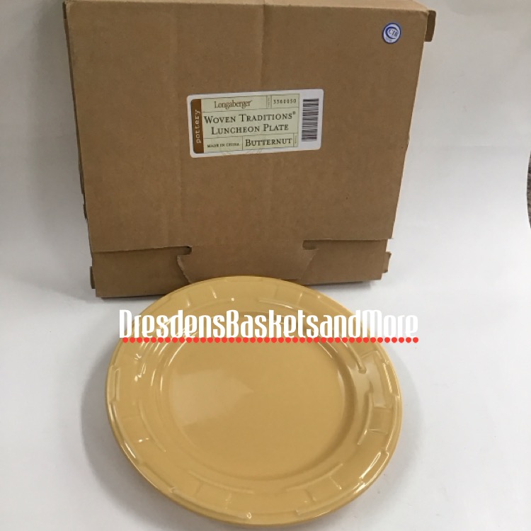 Longaberger Butternut Luncheon Plate NIB