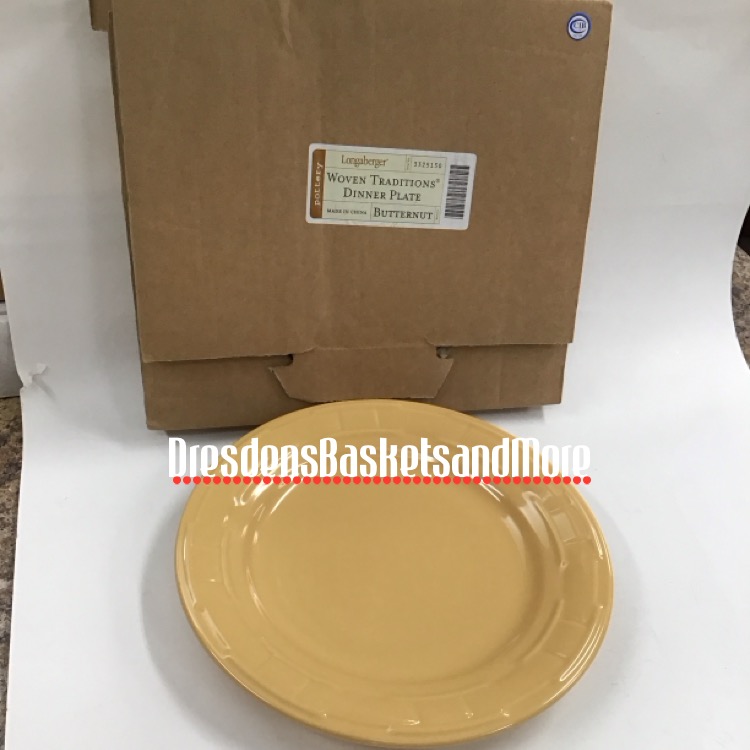 Longaberger Butternut Dinner Plate NIB