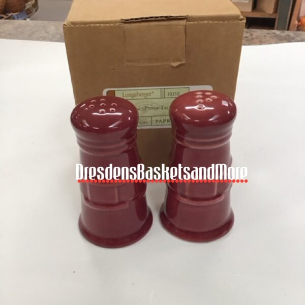 Longaberger Paprika Salt & Pepper Shakers (01-06) NIB*