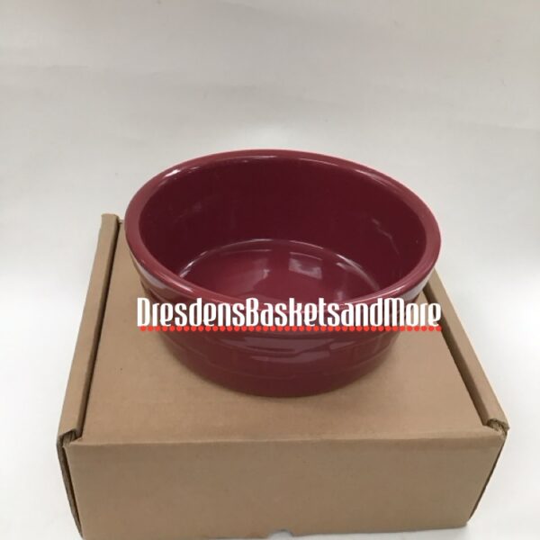 Longaberger Paprika Pet Bowl NIB