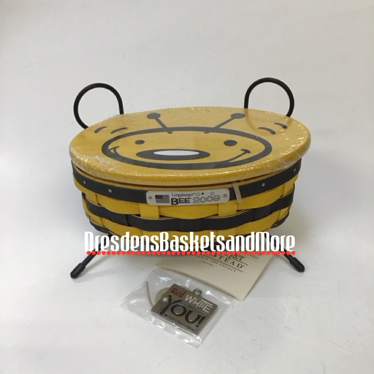 Longaberger 2009 Bee Basket Set