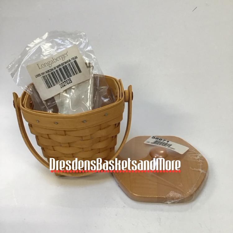 Longaberger 2001 Horizon of Hope Classic Basket Combo w/ Lid
