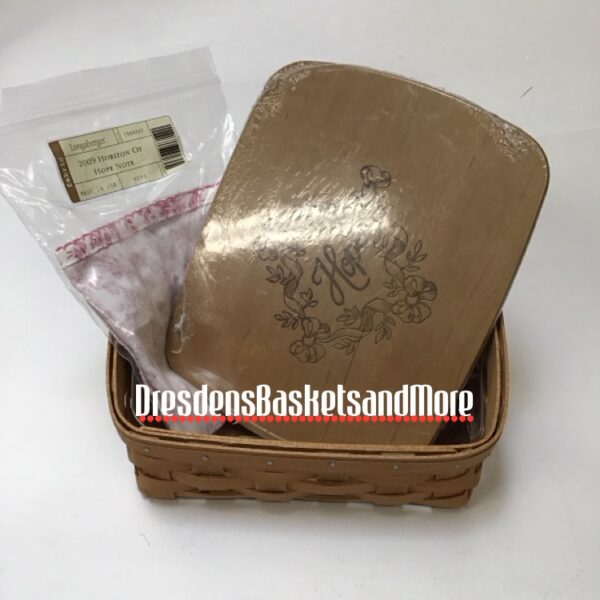 Horizon Of Hope Longaberger 2009 Note Basket Combo w/ Lid