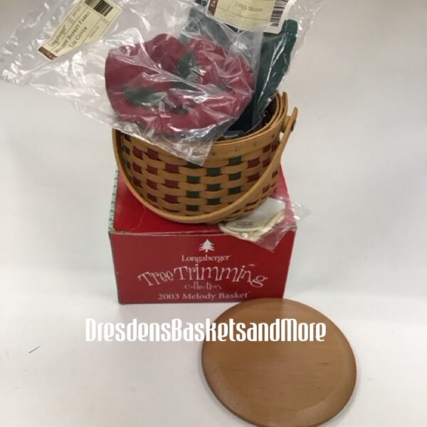 Longaberger 2003 Melody Tree Trimming Basket Set NIB