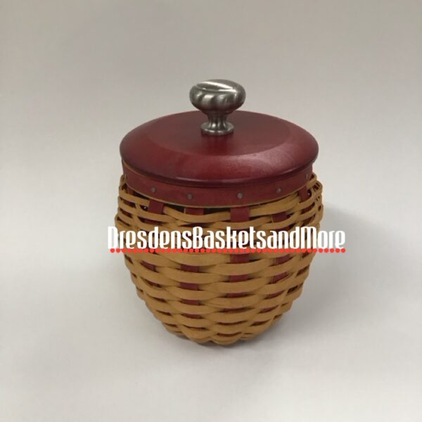 Longaberger 2005 Small Strawberry Basket w/ Protector & Lid