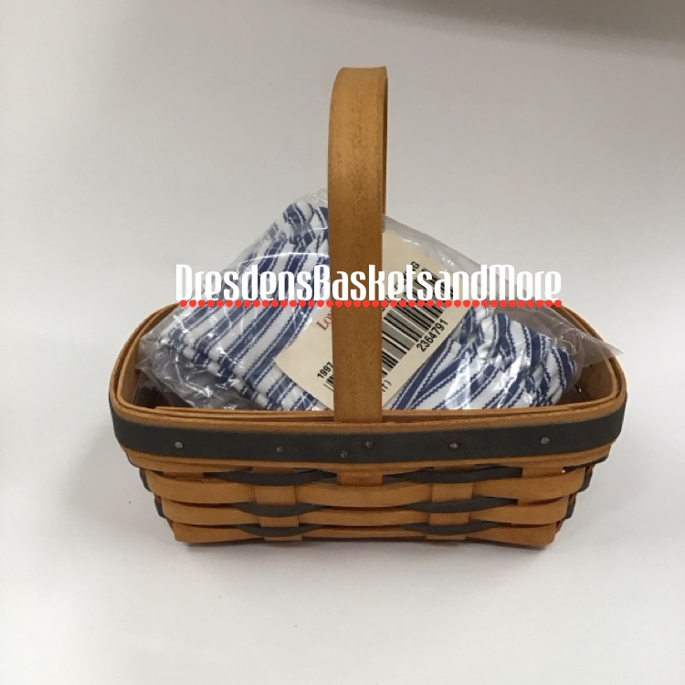 Longaberger 1997 Sweetheart Sweet Treats Blue Basket Combo