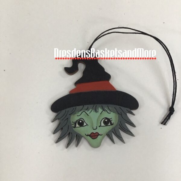 Hand Painted Witch Tie On