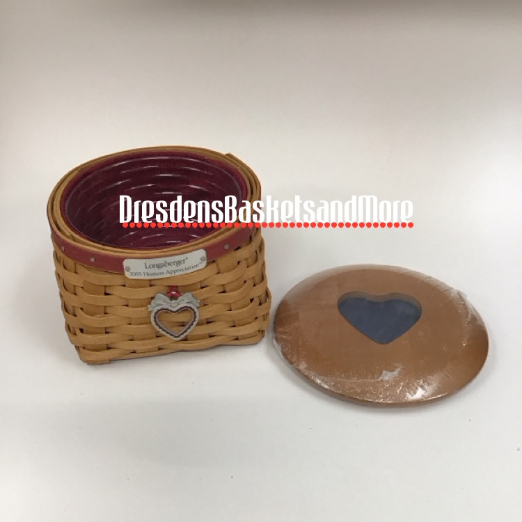 Longaberger 2005 Hostess Appreciation Basket Combo w/ Photo Frame Lid & Tie On