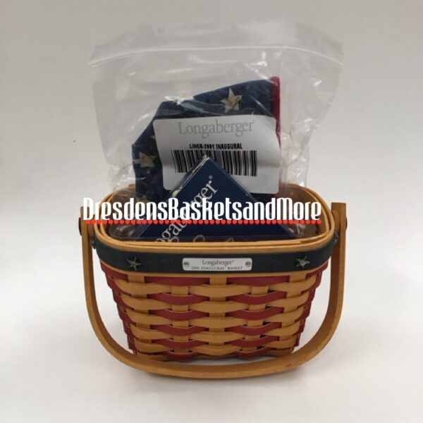 Longaberger 2001 Inaugural Basket Combo w/ Tie On