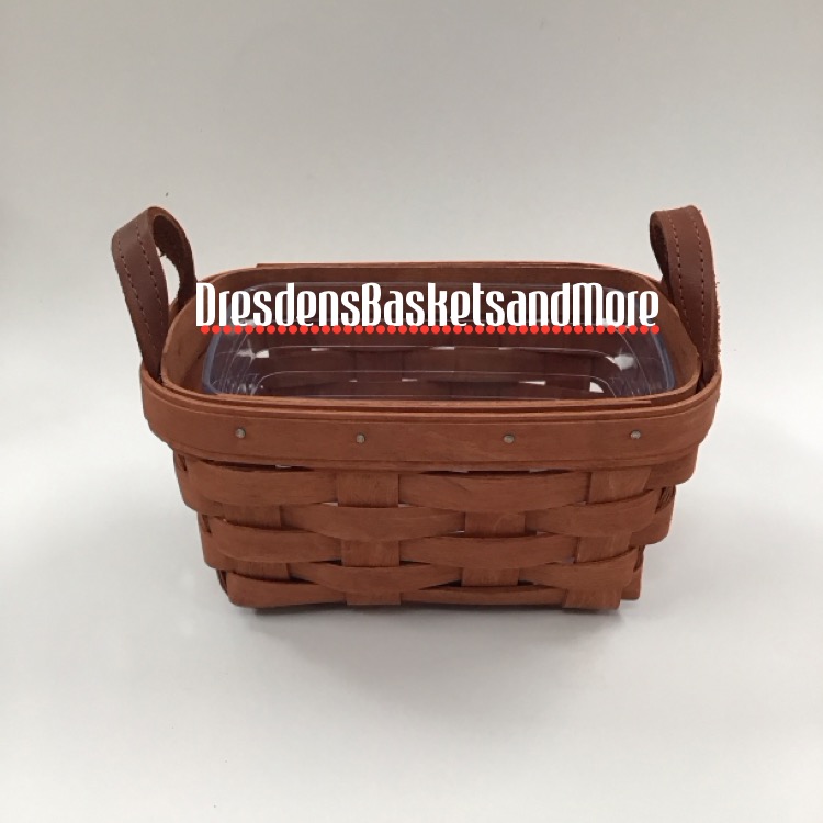 Longaberger 2006 Cinnamon Tea Basket w/ Hard Protector