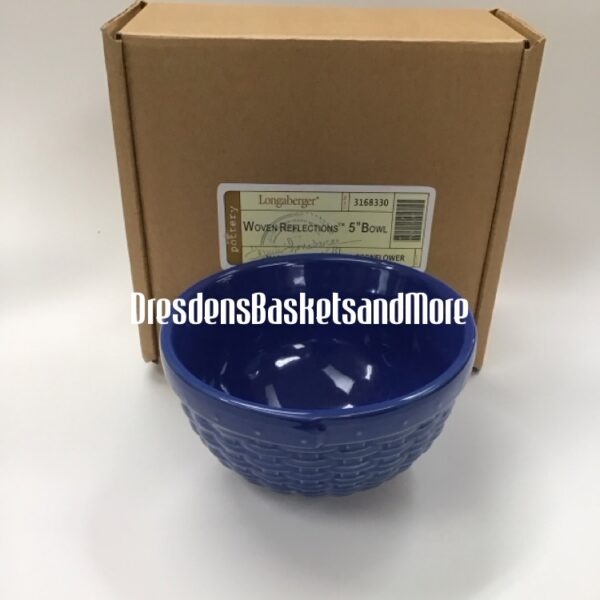 Longaberger Cornflower Woven Reflections 5" Bowl NIB