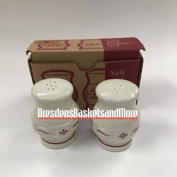Longaberger Traditional Red (92-01) Salt & Pepper Shakers NIB