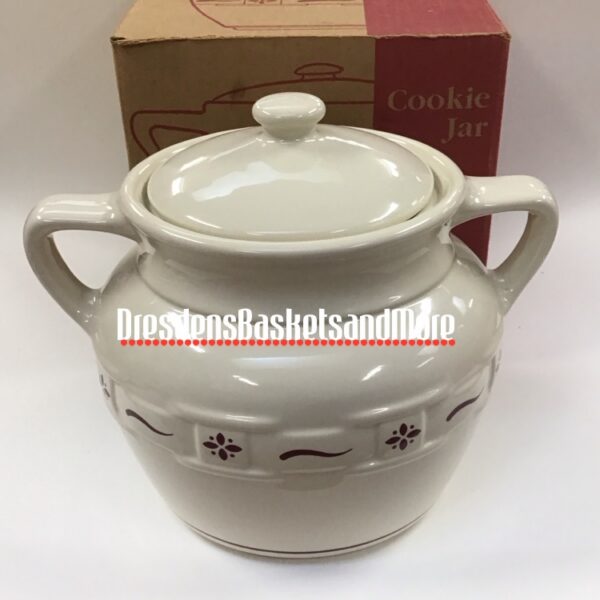Longaberger Traditional Red Cookie Jar NIB