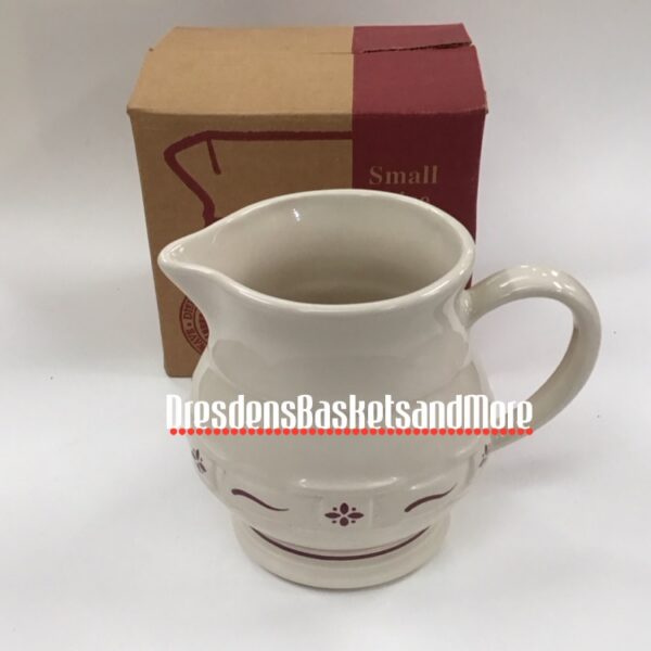 Longaberger Traditional Red Small Juice Pitcher NIB