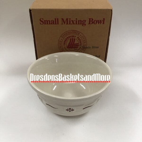Longaberger Traditional Red Small Mixing Bowl NIB